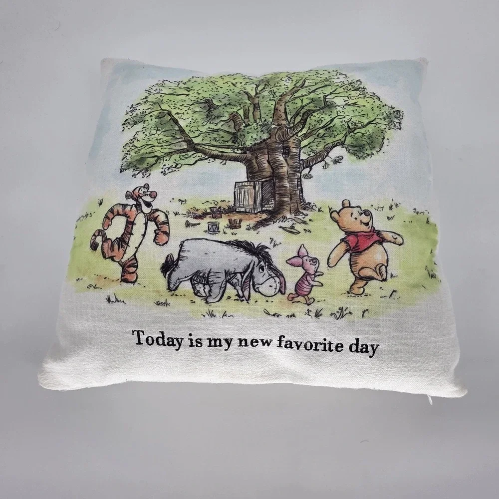 Disney Winnie the Pooh Pillow– Tigger, Piglet Eeyore Nursery Decor Favorite Day